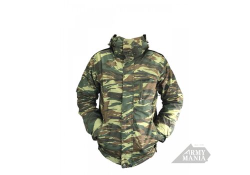 Μπουφάν Softshell Αδιάβροχο με Επένδυση Fleece Παραλλαγή Στρατού